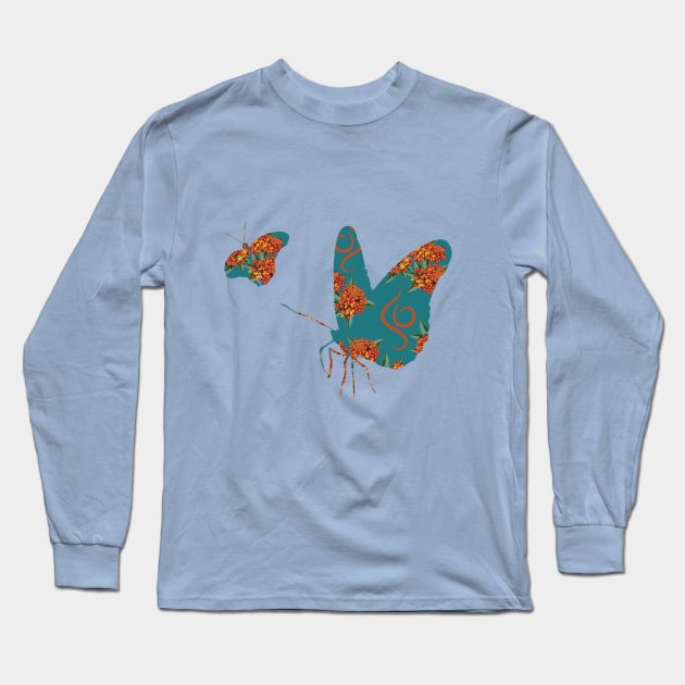 Butterfly Weed Long Sleeve T-Shirt by yasminrose